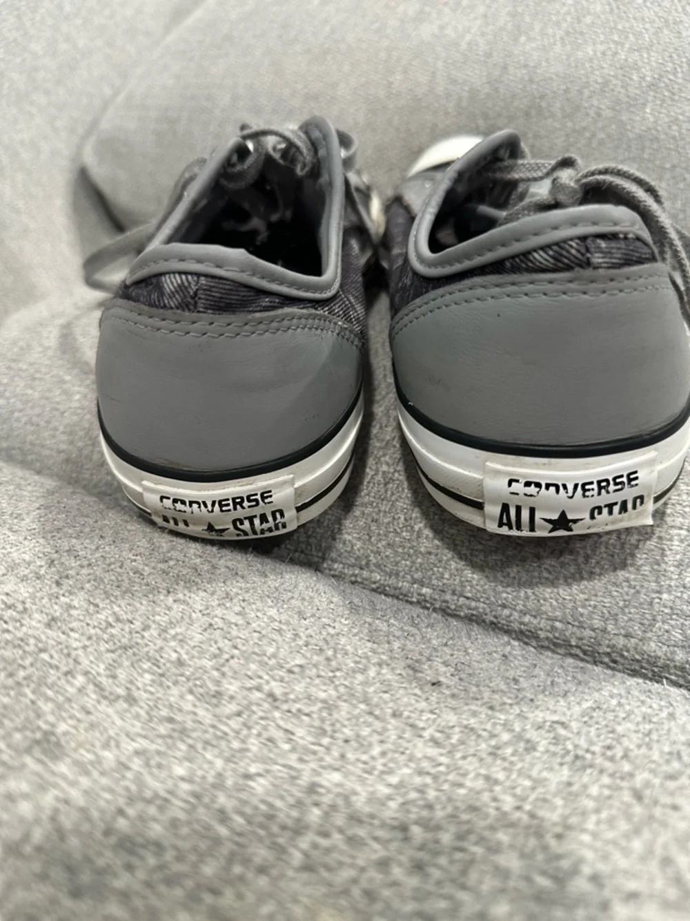 Converse Gray Low-Top Canvas Sneakers - Picture 6 of 7